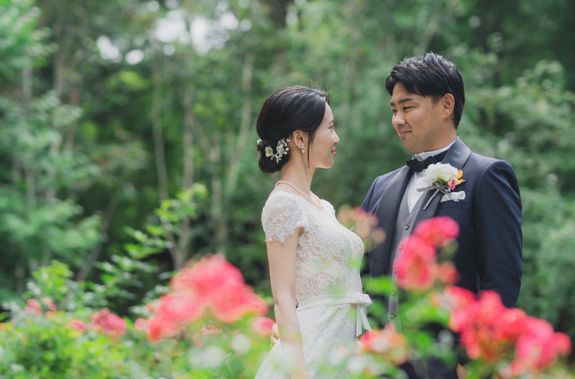 Flower Garden with Dog | THE NIDOM RESORT WEDDING - ニドムリゾート
